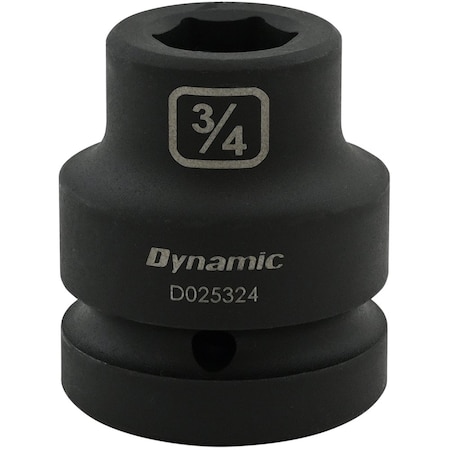Dynamic 1" Drive Standard Socket, Black Phosphate, Tools 3/4" X 1" Drive, 6 Point Standard Length D025324
